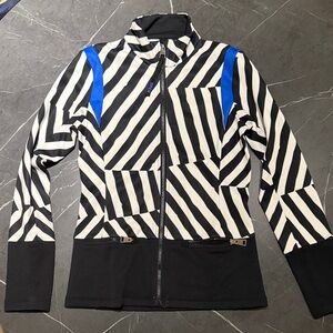 Rossignol Black and White Jacket with Blue Detail